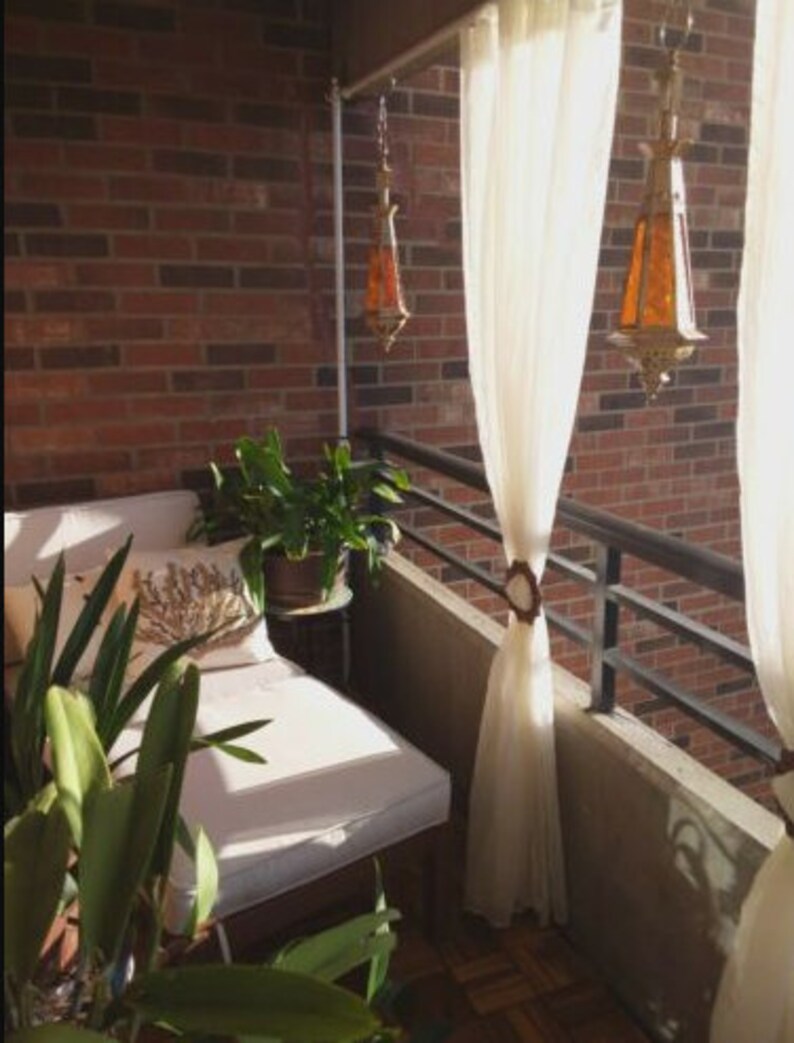 23" Decorative Amber Teardrop Candle Lantern, Moroccan Style Hanging Candle Lamp