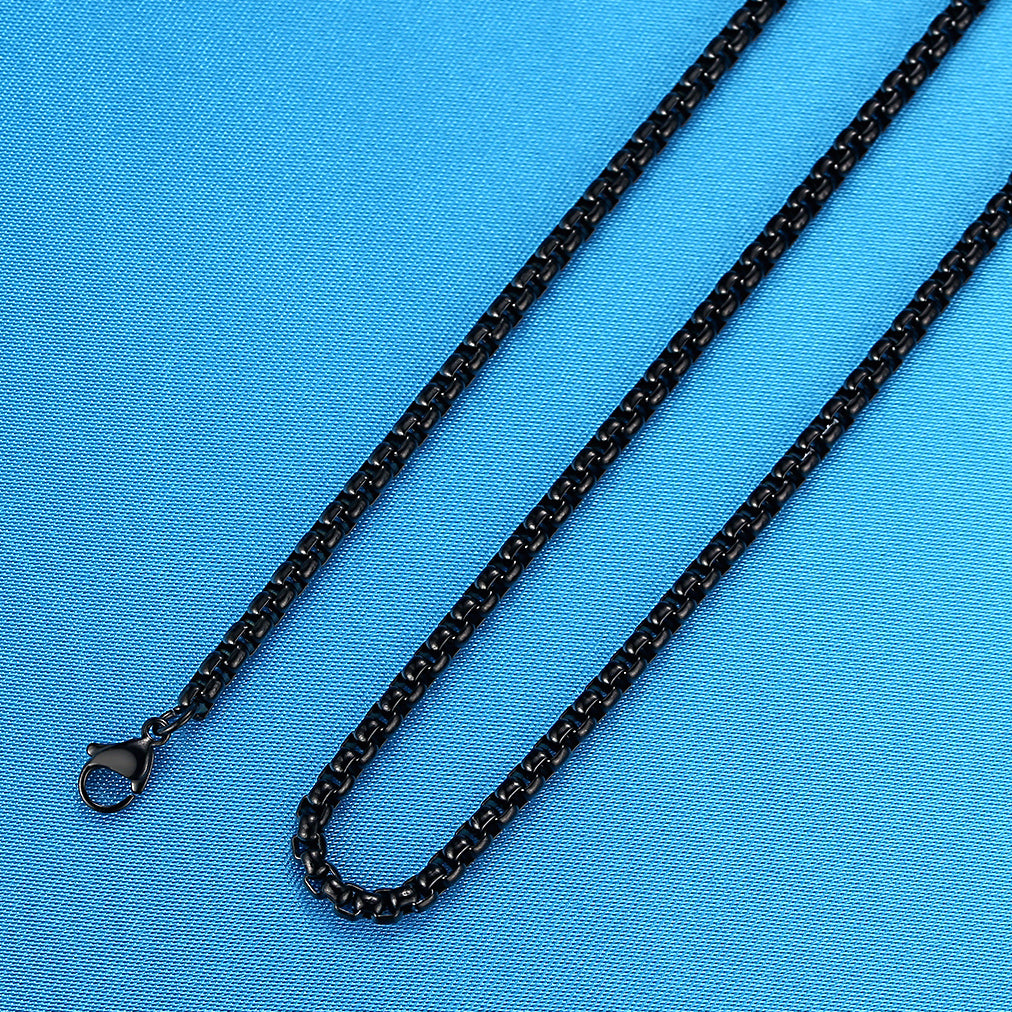 Men's Stainless Steel Rope Anchor Pendant Necklace