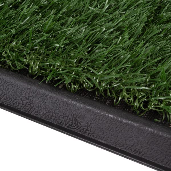 Large Artificial Grass Pee Pads w/ Tray Set of 3 Pads