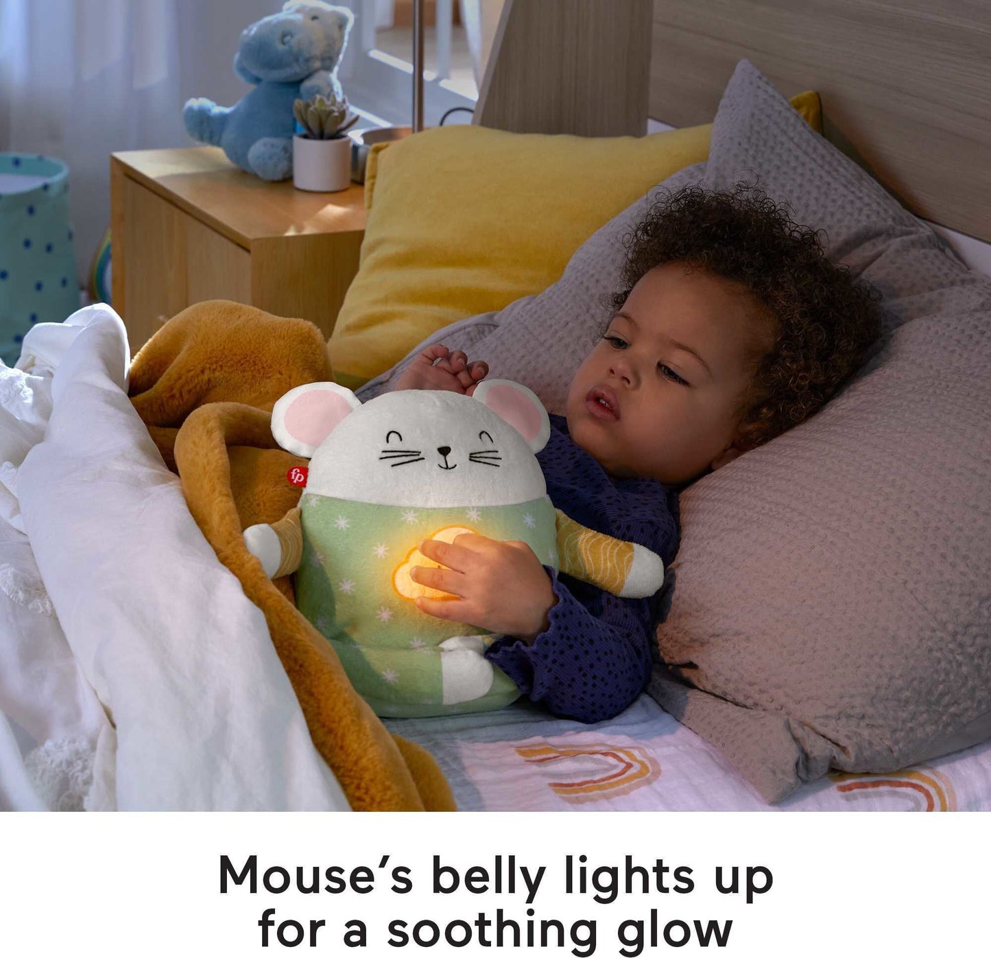 Meditation 7.87" Mouse Stuffed Animal w/ Soothing Sounds