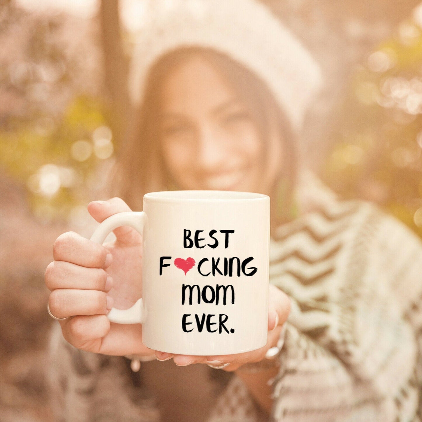 Funny Mothers Day Best F❤cking Mom Ever Gift for Mom Coffee Mug Mommy