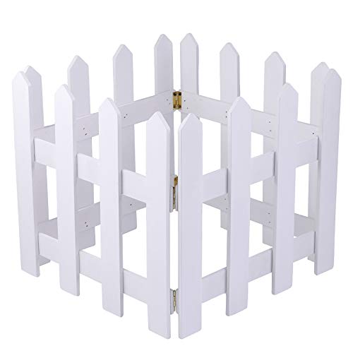Christmas Tree  Wooden Picket Fence Decoration