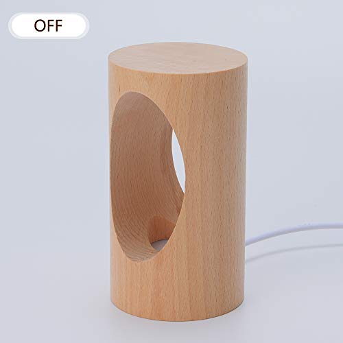 LED Wood Desk Lam, Creative Home Decor Table Lamp