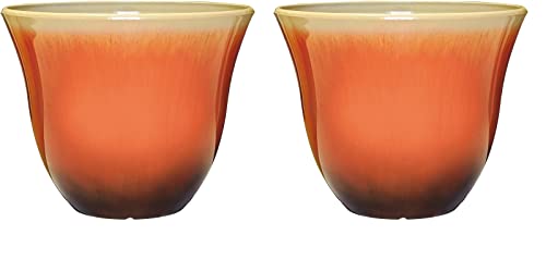 Honeysuckle Planter, Patio Pot, 15" Tequila Sunrise