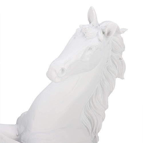 Standing Horse Statue Engraved Horse Sculpture Decorative Art Figurine - 12inch
