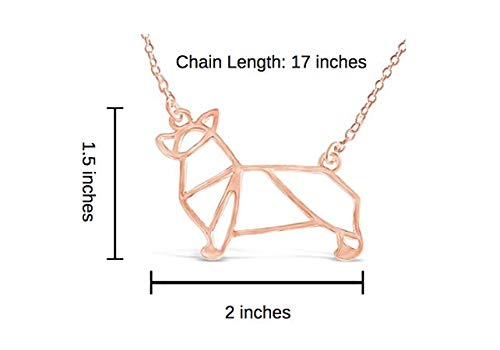 Corgi Origami Necklace, Best for Dog Lovers