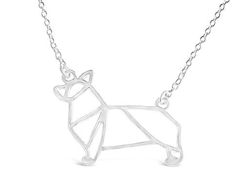 Corgi Origami Necklace, Best for Dog Lovers
