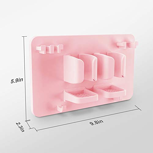 Wall Mounted Toothbrush & Razor Holder