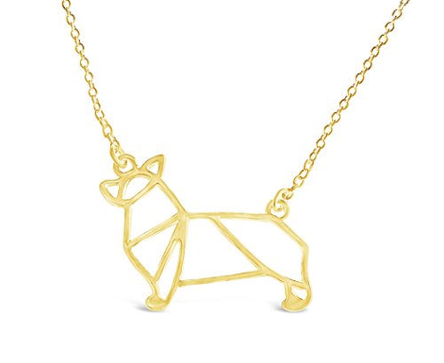 Corgi Origami Necklace, Best for Dog Lovers