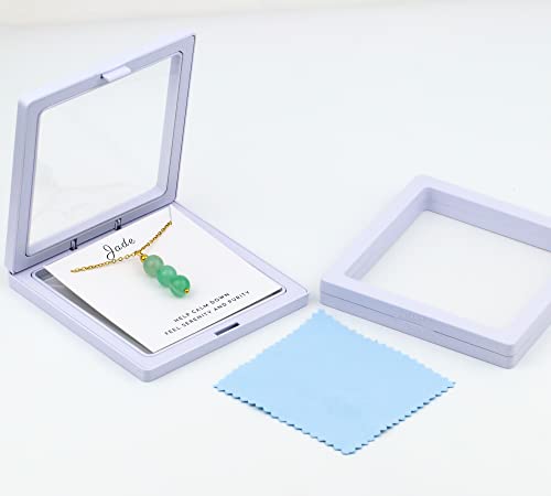 green jewelry crystal necklace with jade beads, green necklace crystal pendant necklace as spiritual jewelry