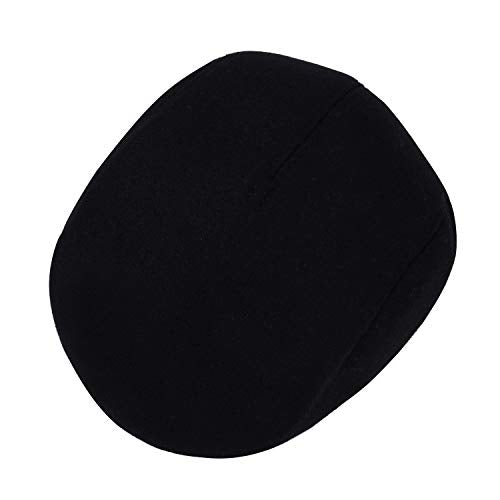 Thick Warm Woolen Beret for Men Solid Color Fold-Down Ear Protection Irish Duckbill Caps