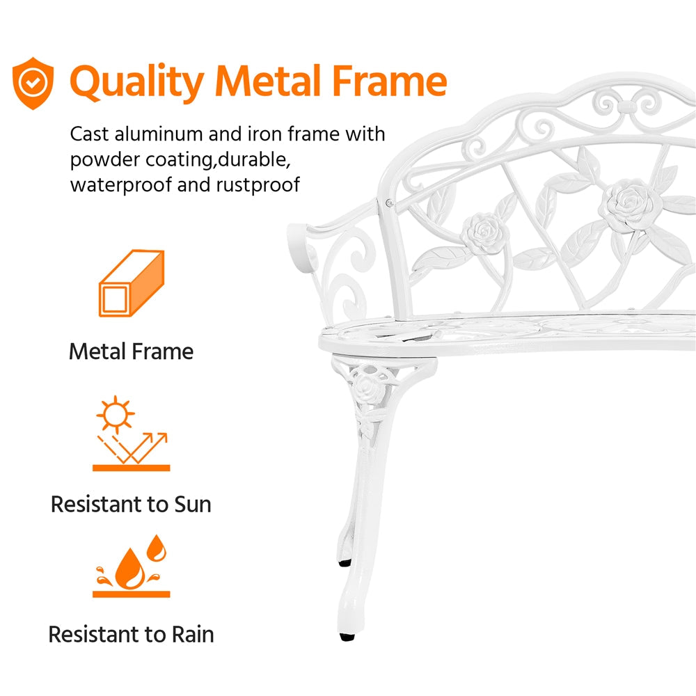 Outdoor Durable Aluminium Garden Bench