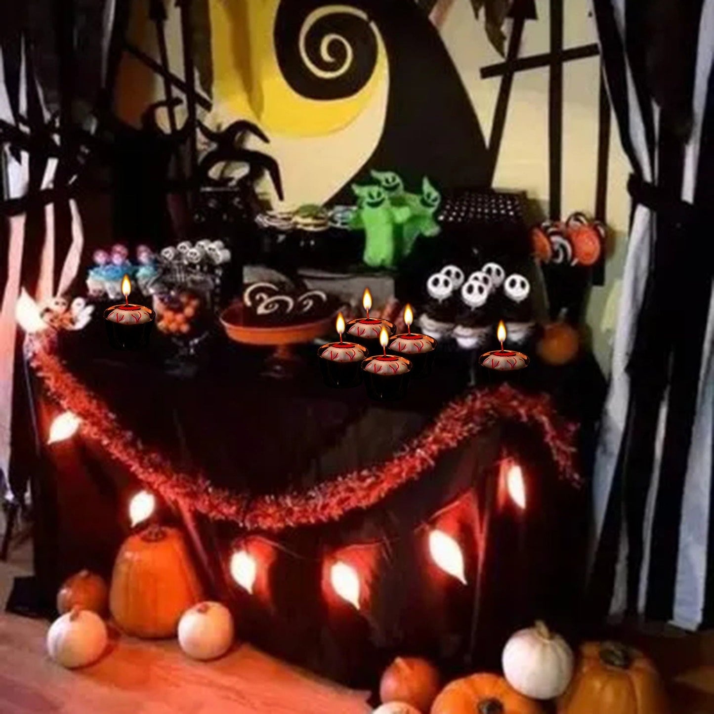 Eyeball Floating Halloween Candles for Party Decoration