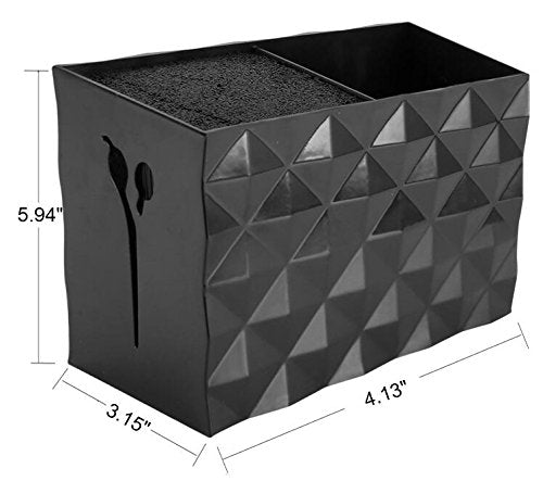 Scissors & Shear Holder, Combs Clips Desk Organizer -Black