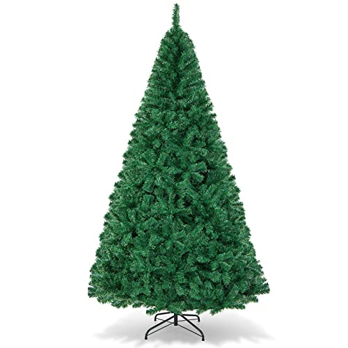 Artificial, Xmas Pine Easy Assembly, Christmas Tree with Solid Metal Legs, Idea for Indoor and Outdoor Holiday