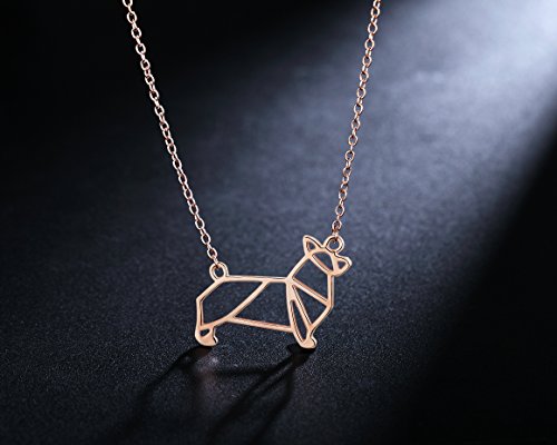 Corgi Origami Necklace, Best for Dog Lovers
