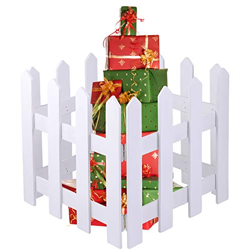 Christmas Tree  Wooden Picket Fence Decoration