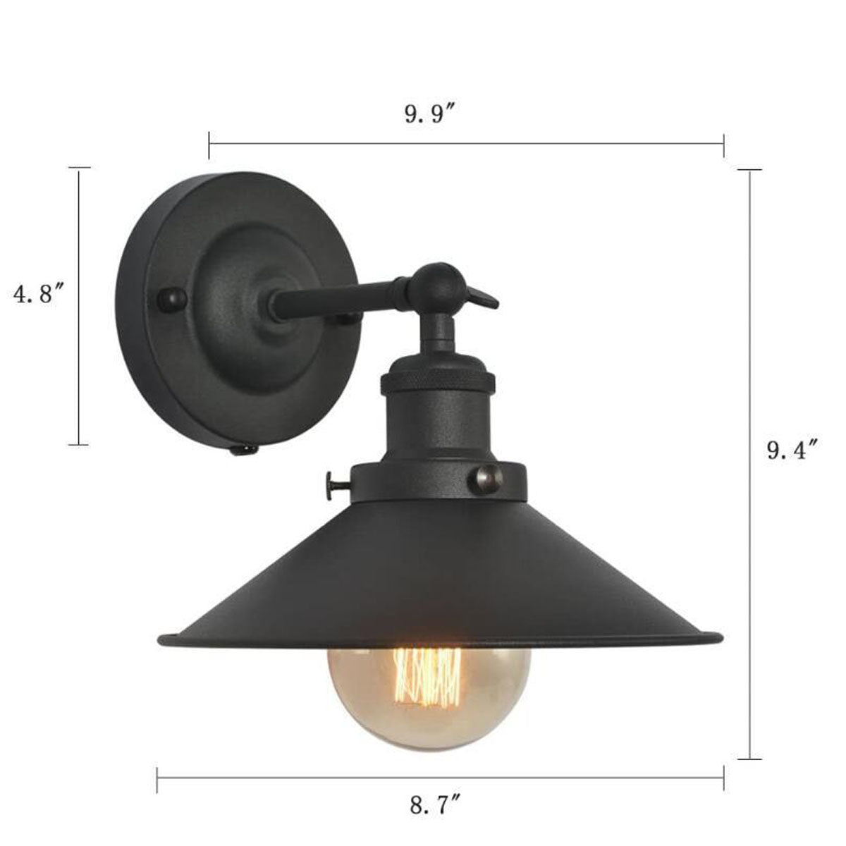 Plugin Wall Sconces Lamps Set of 2