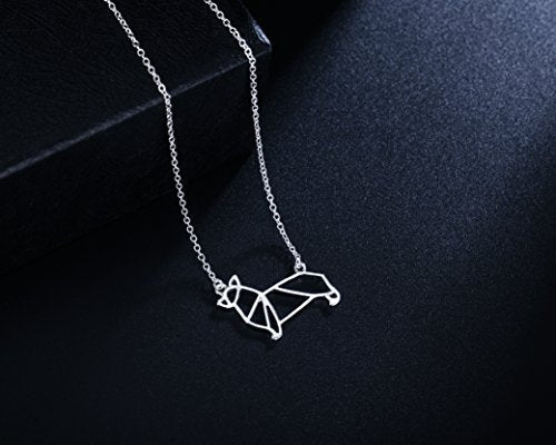 Corgi Origami Necklace, Best for Dog Lovers