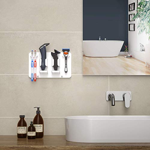Wall Mounted Toothbrush & Razor Holder