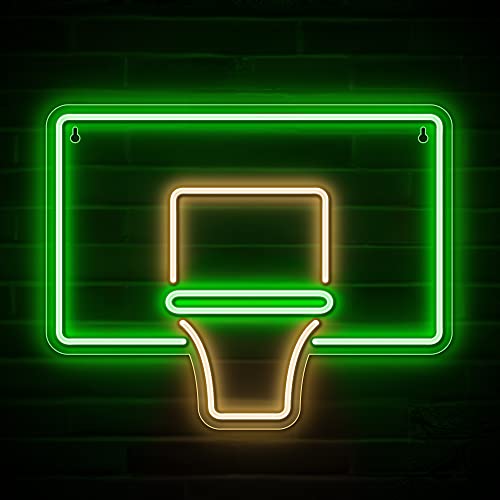 Basketball Hoop Neon Sign - Lights for Basketball Players/Fans  Wall Decor