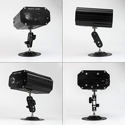 Party Dj Disco Lights, Strobe Stage Light Sound Activated Multiple Patterns Projector