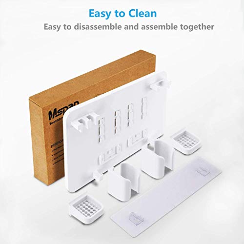 Wall Mounted Toothbrush & Razor Holder