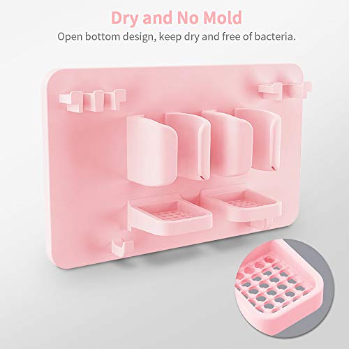 Wall Mounted Toothbrush & Razor Holder