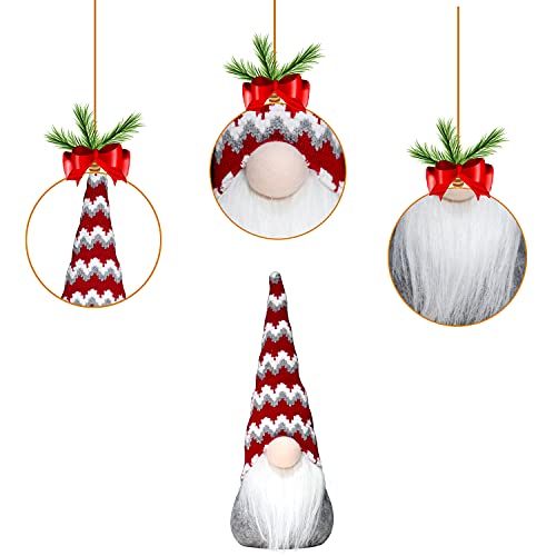 Set of 3 Christmas Gnomes Plush Decorations