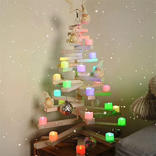 Pack of 24 LED Flameless Tea Lights w/ Batteries