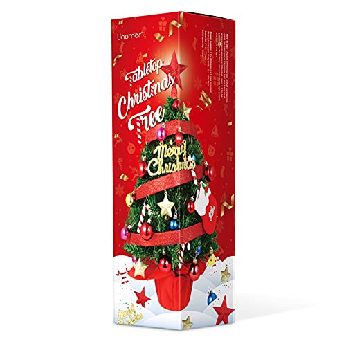 22ββ Mini Christmas Tree Set w/ 50 LED Lights & 39 Pcs Ornaments