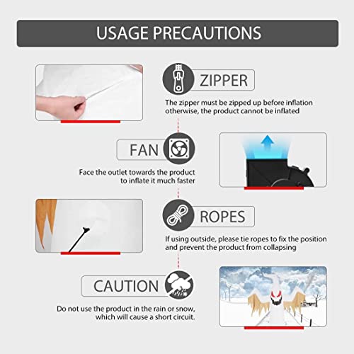 6ft Inflatable Easter Basket & Bunny for Home Decoration / Built in LED