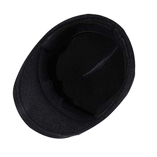 Thick Warm Woolen Beret for Men Solid Color Fold-Down Ear Protection Irish Duckbill Caps