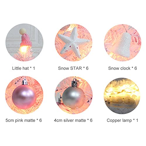 Mini Pink Artificial Christmas Tree Decoration