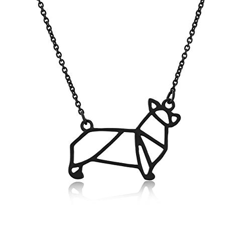 Corgi Origami Necklace, Best for Dog Lovers