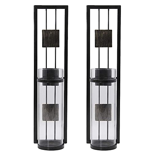 Wall Sconce Candle Holder Metal Wall Decorations Set of 2