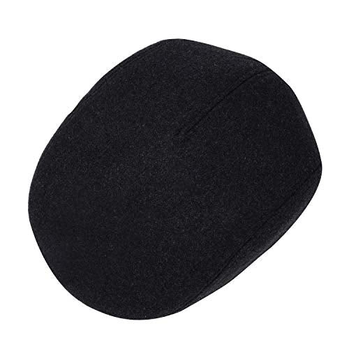 Thick Warm Woolen Beret for Men Solid Color Fold-Down Ear Protection Irish Duckbill Caps