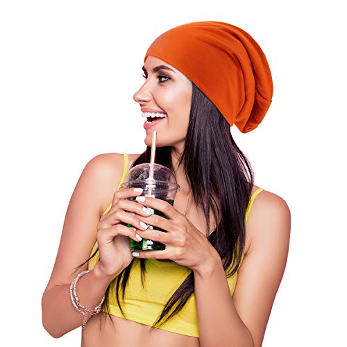 4 Pieces Thin Knit Slouchy Cap Beanies for Men/Women