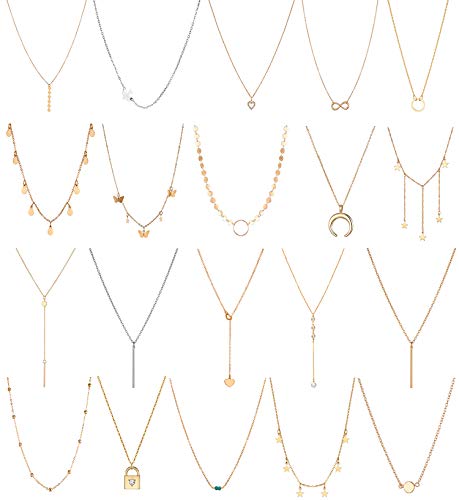 20 PCS Multiple DIY Layered Choker Necklace for Women