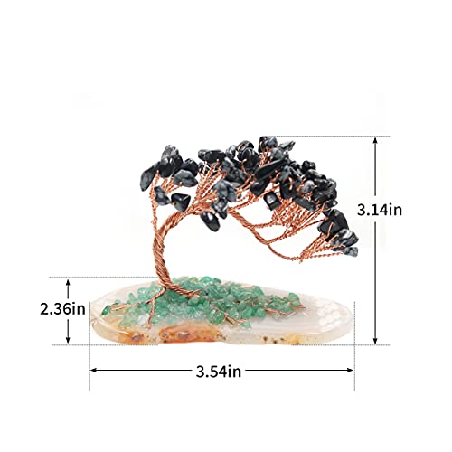 Mini Natural Reiki Healing 7 Chakra Good Luck Money Tree