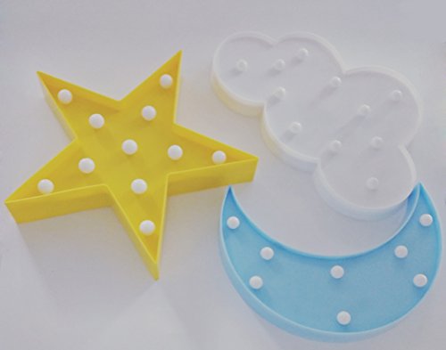 LED Moon Cloud Star Night Lights for Bedroom Decoration