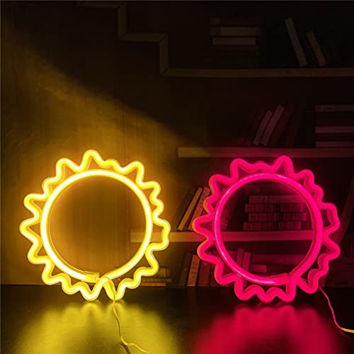 Sun Neon Led Signs w/ USB or Battery Operated for Home Decoration