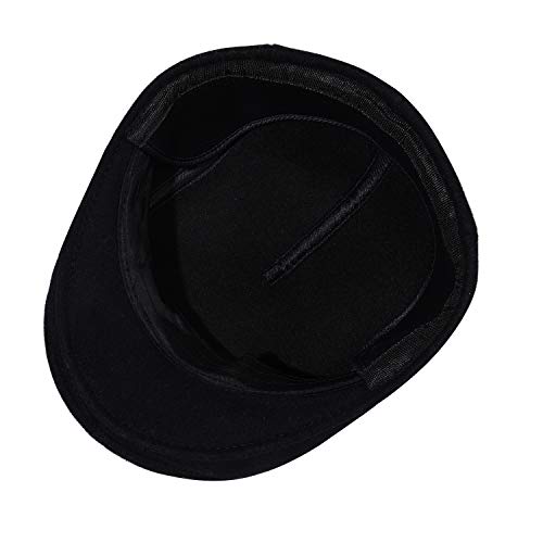 Thick Warm Woolen Beret for Men Solid Color Fold-Down Ear Protection Irish Duckbill Caps