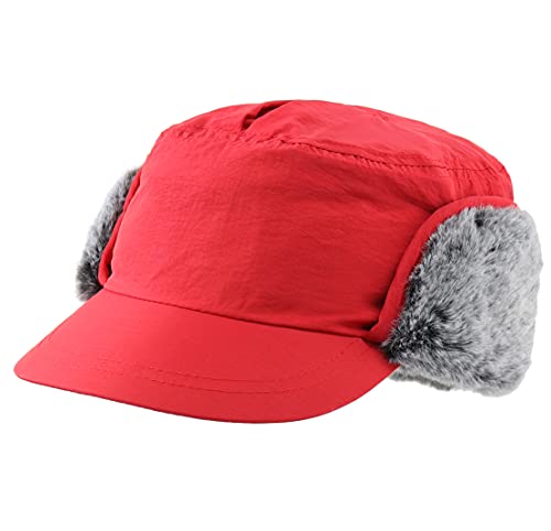 Unisex Winter Hat w/ Brim & Warm Earflaps