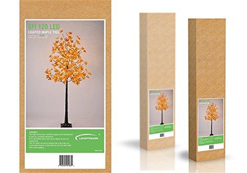 Artificial Lighted Maple Tree Warm White Fall Decorations