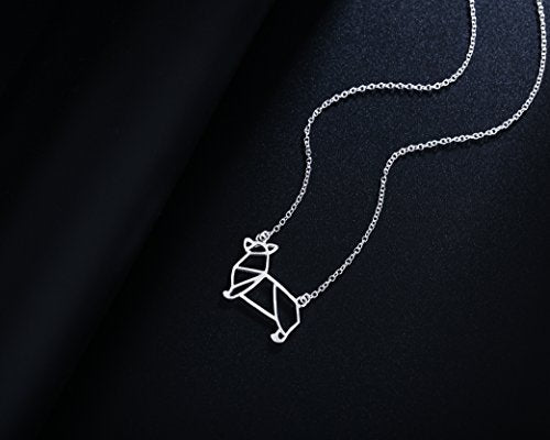 Corgi Origami Necklace, Best for Dog Lovers