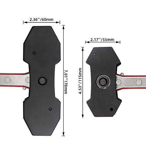 Brake Caliper Press Tool, Car Ratcheting Piston Spreader Tool w/ 2 pcs Steel Plates, Red