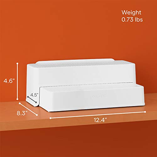 Kitchen Shelf Steps Organizer, White