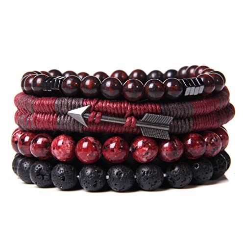 Braided Leather Bracelets for Men Women