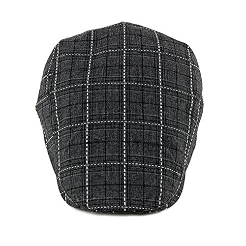 Mens Newsboy Hat Adjustable Breathable